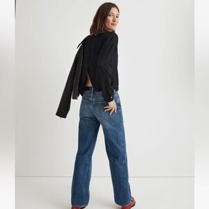 NWT Madewell Relaxed Tulip-Back Top